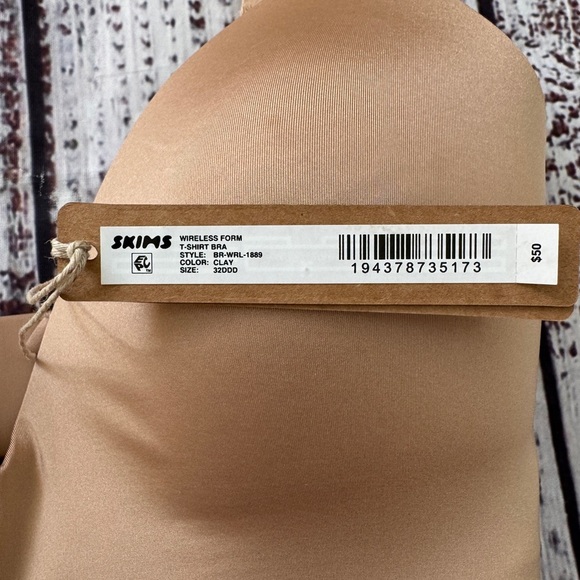 Skims Wireless Form T-shirt Bra Clay 32DDD - Picture 3 of 6